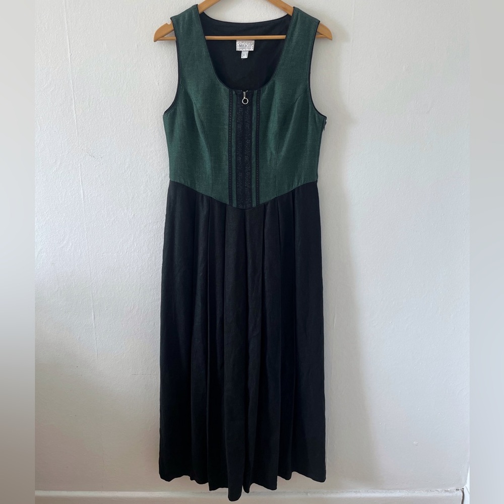 Dirndl Dress | Size 14 Large | Folk, Cottagecore | Meico Landhaus Look German